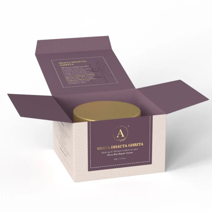 Shata Dhauta Ghrita Skin Repair Emollient | 100 Times Washed A2 Cow Ghee Cream - Image 4