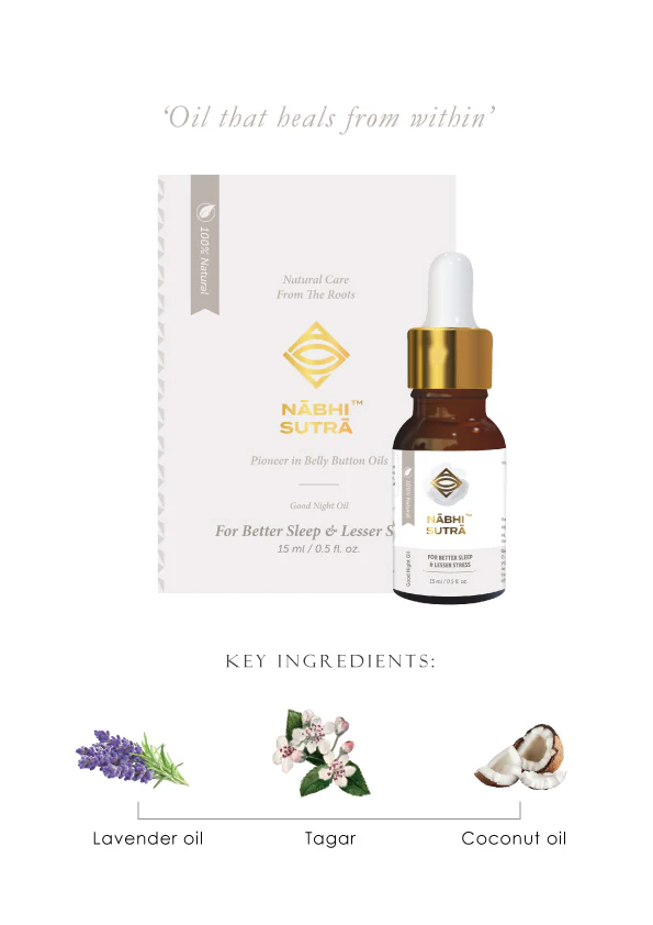 Sleep Inducing / Stress Relief - Belly Button Oil | With goodness of Tagar & Lavender Oil - Image 4